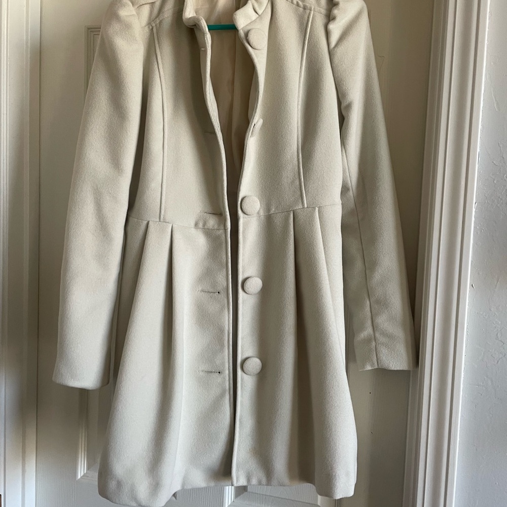 Elegant Women's Ivory Coat
